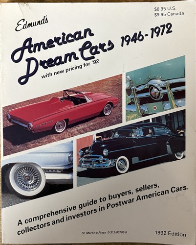 American Dream Cars 1946-1972 With New Pricing for 92